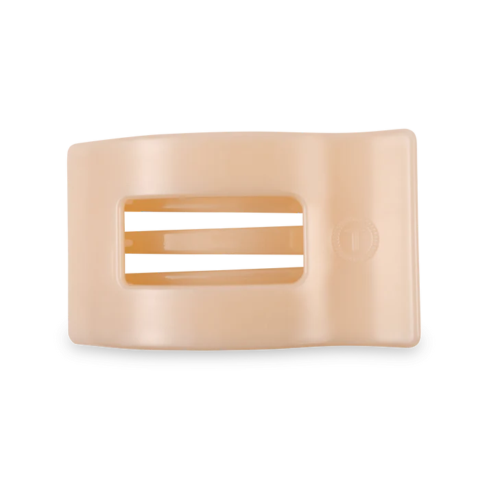 Teleties - Almond Beige Medium Flat Rectangle Hair Clip