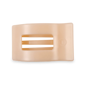 Teleties - Almond Beige Medium Flat Rectangle Hair Clip