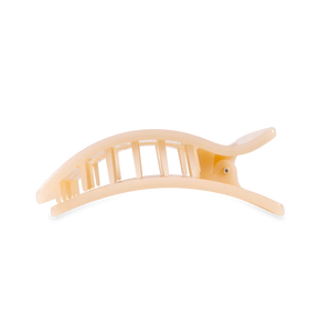 Teleties - Almond Beige Medium Flat Rectangle Hair Clip