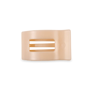 Teleties - Almond Beige Small Flat Rectangle Hair Clip