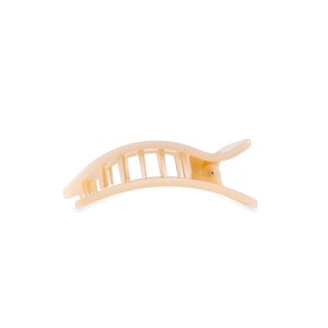 Teleties - Almond Beige Small Flat Rectangle Hair Clip