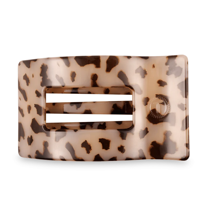 Teleties - Blonde Tortoise Large Flat Rectangle Hair Clip