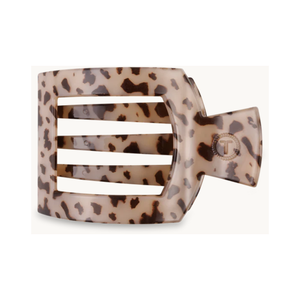 Teleties - Medium Flat Square Blonde Tortoise Clip