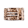 Teleties - Blonde Tortoise Medium Flat Rectangle Hair Clip