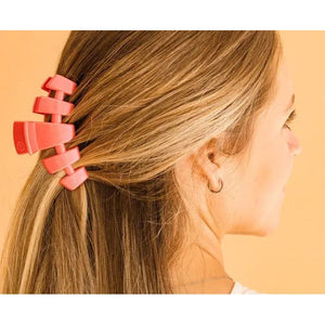 Teleties Calming Coral Classic Medium Hair Clip