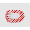 Teleties - Small Flat Round Hair Clip - Candy Cane Crush