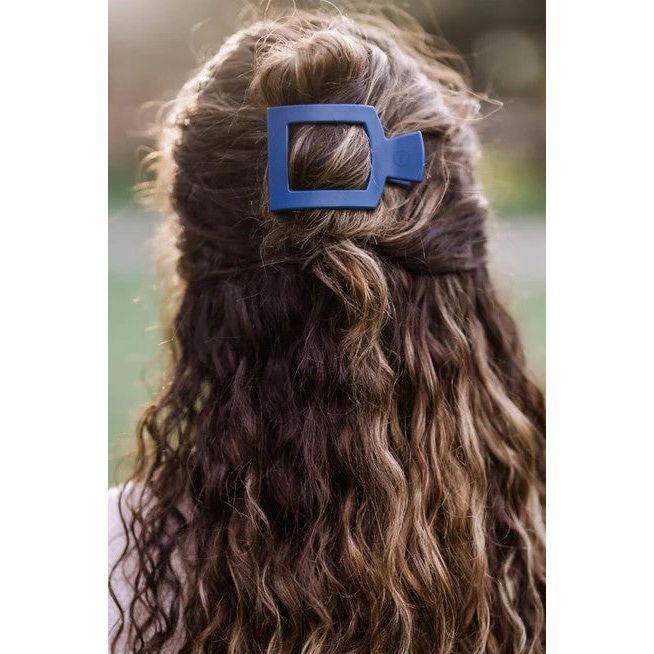 Teleties - Midnight Rain Small Matte Flat Square Hair Clip