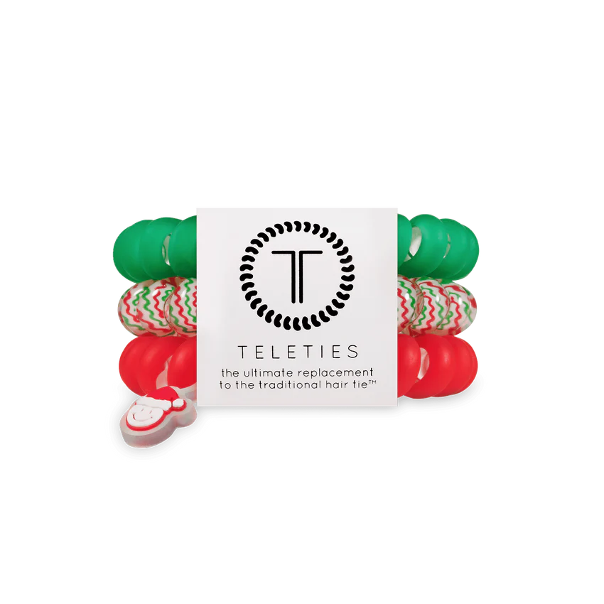 Teleties - Large Hair Ties - Santa Baby