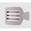 Teleties - Silver Flames Large Matte Flat Square Hair Clip