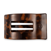 Teleties - Tortoise Large Flat Rectangle Hair Clip
