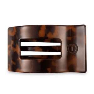 Teleties - Tortoise Large Flat Rectangle Hair Clip