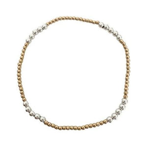 The Hamptons Mix Collection 14k Gold-Filled and Sterling Beaded Bracelet