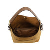 Roanoke Classic Faux Suede Hobo Handbag - Toffee/Coffee