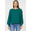 Dear John Trenton Crew Neck Long Sleeve Oversized Sweater - Rainforest