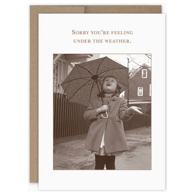 Under The Weather Get Well Card