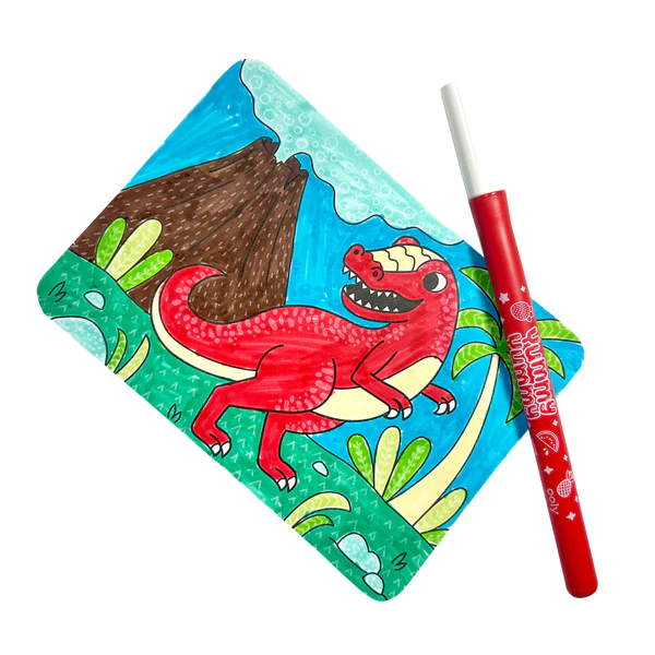 Undercover Art Hidden Patterns Coloring Activity - Dino Tales