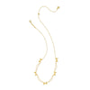 KENDRA SCOTT BOW STRAND NECKLACE GOLD