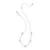 KENDRA SCOTT BOW STRAND NECKLACE SILVER