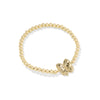 KENDRA SCOTT HALEY BOW STRETCH BRACELET GOLD BLUSH IVORY MOTHER OF PEARL
