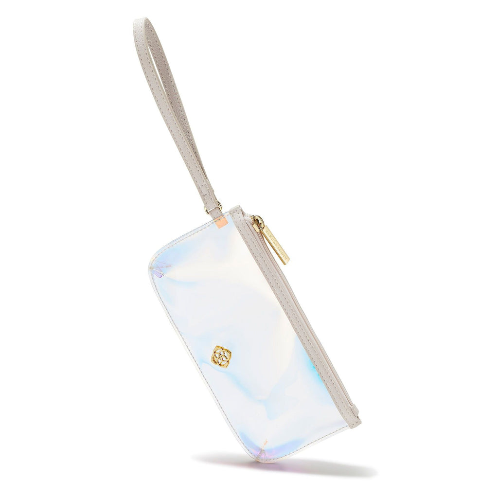 KENDRA SCOTT CLEAR WRISTLET CLEAR IRIDESCENT