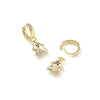 KENDRA SCOTT GHOST HUGGIE EARRINGS GOLD WHITE MOTHER OF PEARL