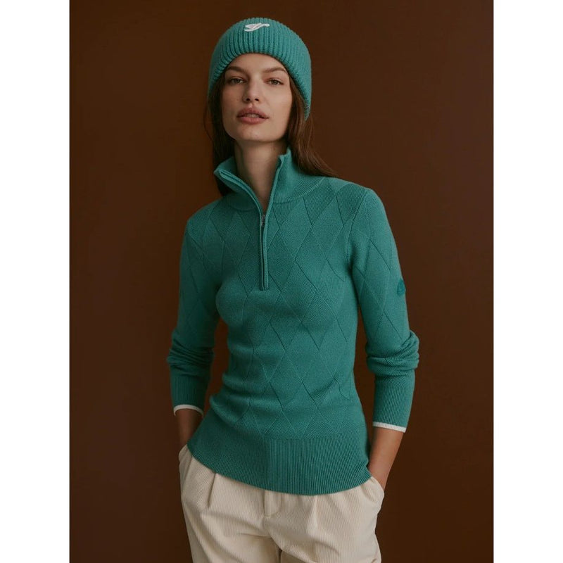 Varley Lawson Half-Zip Knit - Deep Sea