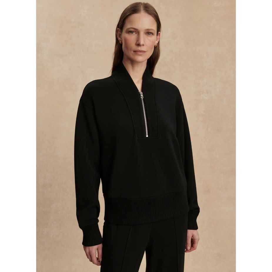 Varley Sally Half-Zip Sweat - Black