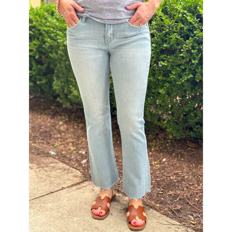 Vervet Miranda Mid Rise Bootcut Jeans - Medium Wash