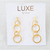 Virtue LUXE Bar Post Chain Link Drop Earrings - The Tara/Gold
