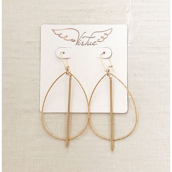 Virtue Double Hoop w/ Spike Earrings - Gold
