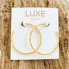 Virtue LUXE Textured Hoop - The Leslie/Gold