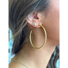 Virtue LUXE Textured Hoop - The Leslie/Gold