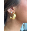 Virtue LUXE Wavy Ribbon Hoops - The Mary/Gold