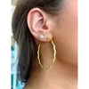 Virtue LUXE Gold Zig Zag Hoop - The Claire