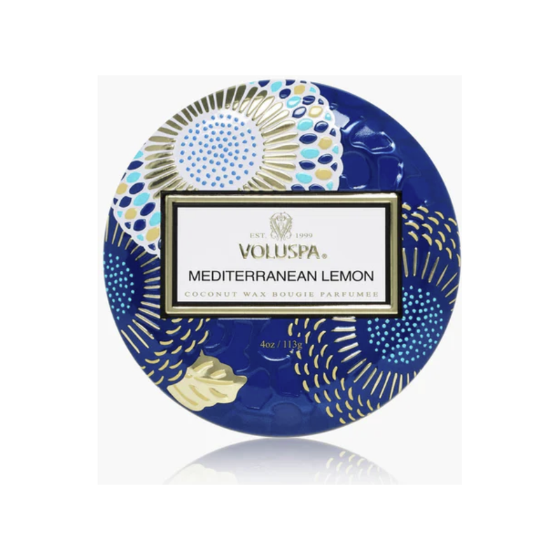 Voluspa Mini Tin Candle - Mediterranean Lemon