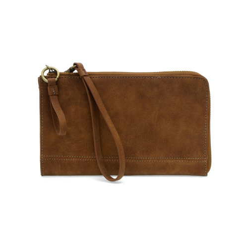 Karina Convertible Faux Suede Wristlet & Wallet - Walnut