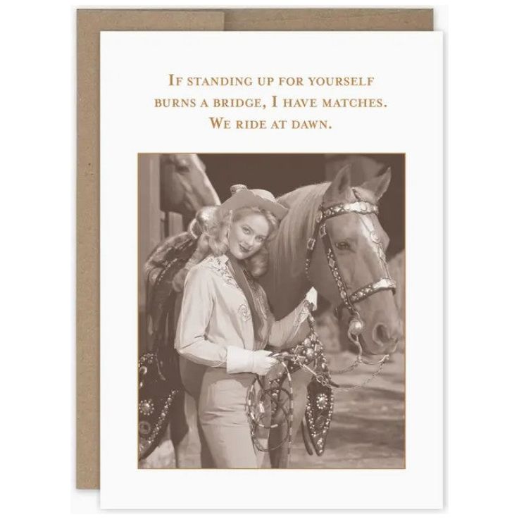 We Ride At Dawn What a Hoot Card