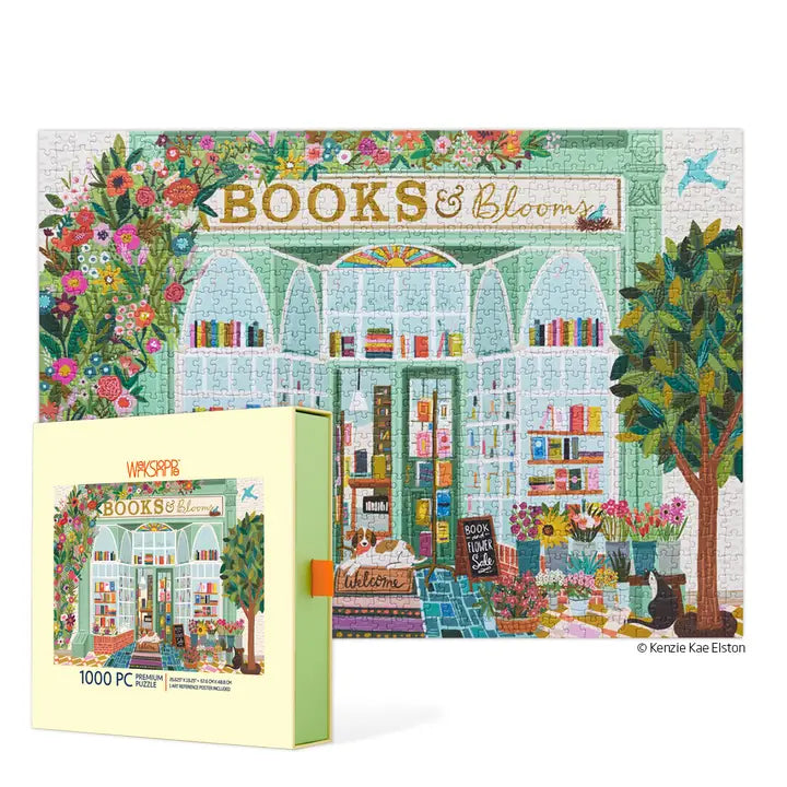 Books and Blooms - 1000 Piece Puzzle