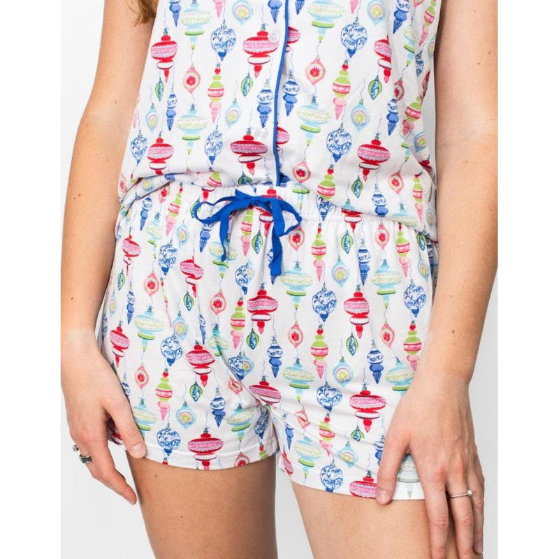 Whimsical Wonders Sleep Shorts - White/Multi