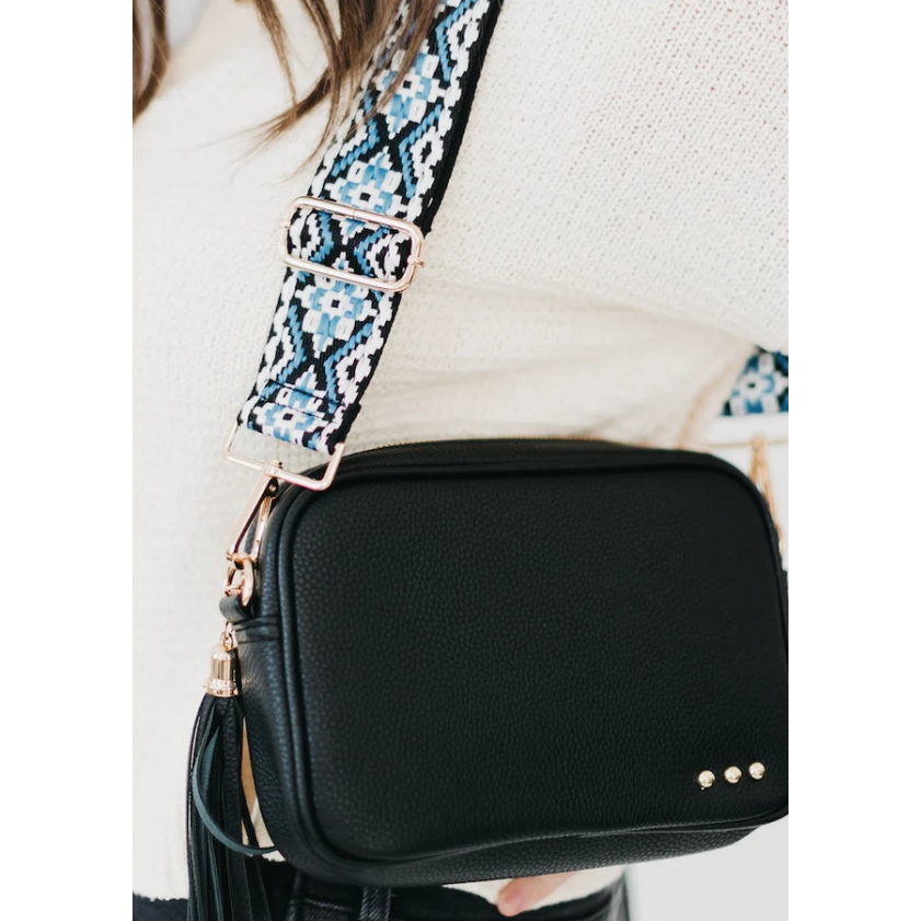 Willow Camera Crossbody Bag - Black