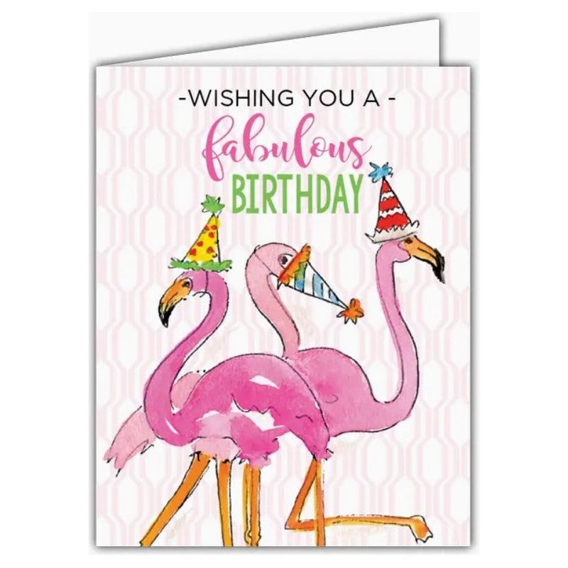 Wishing You a Fabulous Birthday Small Folded Greeting Card