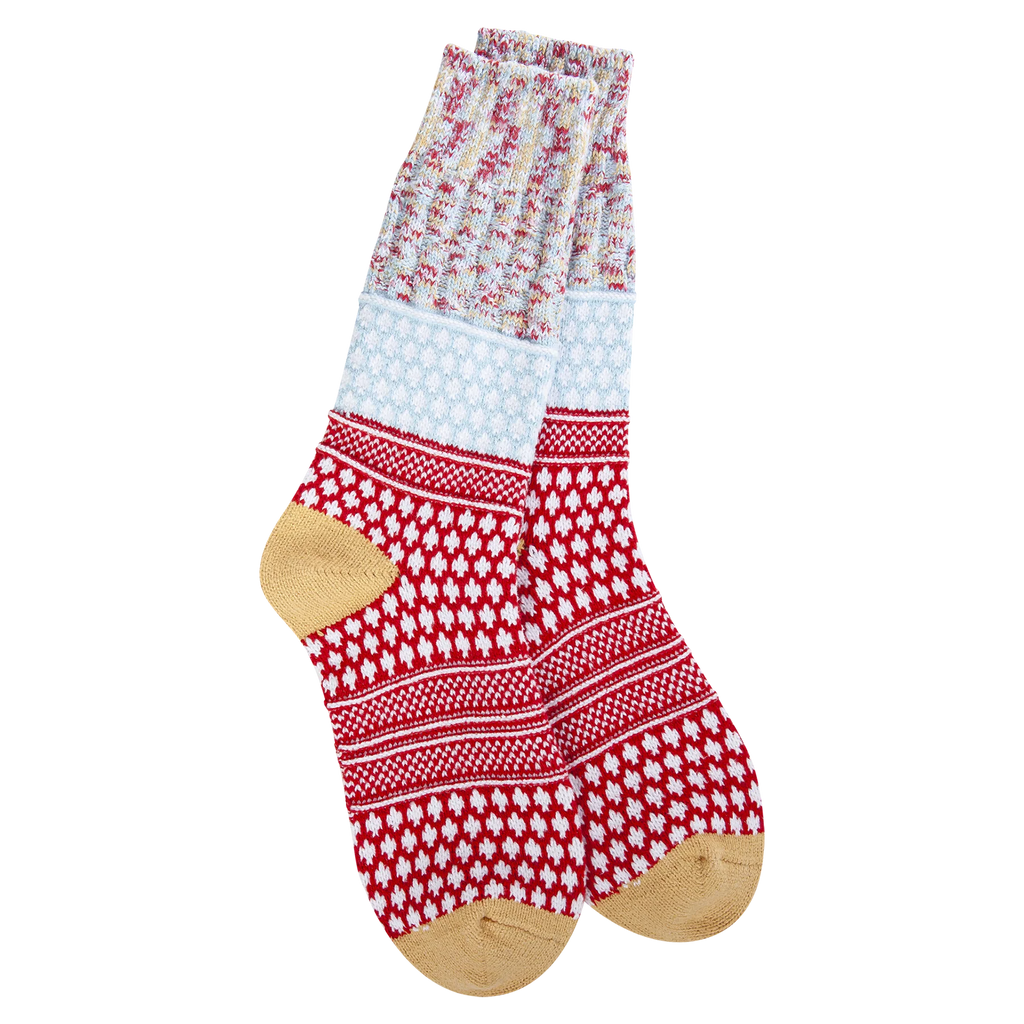 Holiday Gallery Textured Crew Sock - Wonderland Multi