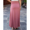 Grace and Lace Wrap High-Low  Maxi Skirt - Terracotta