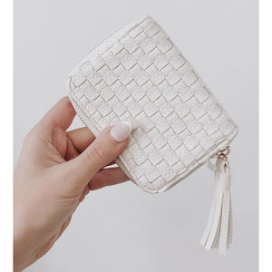 Wynona Woven Wallet - Cream