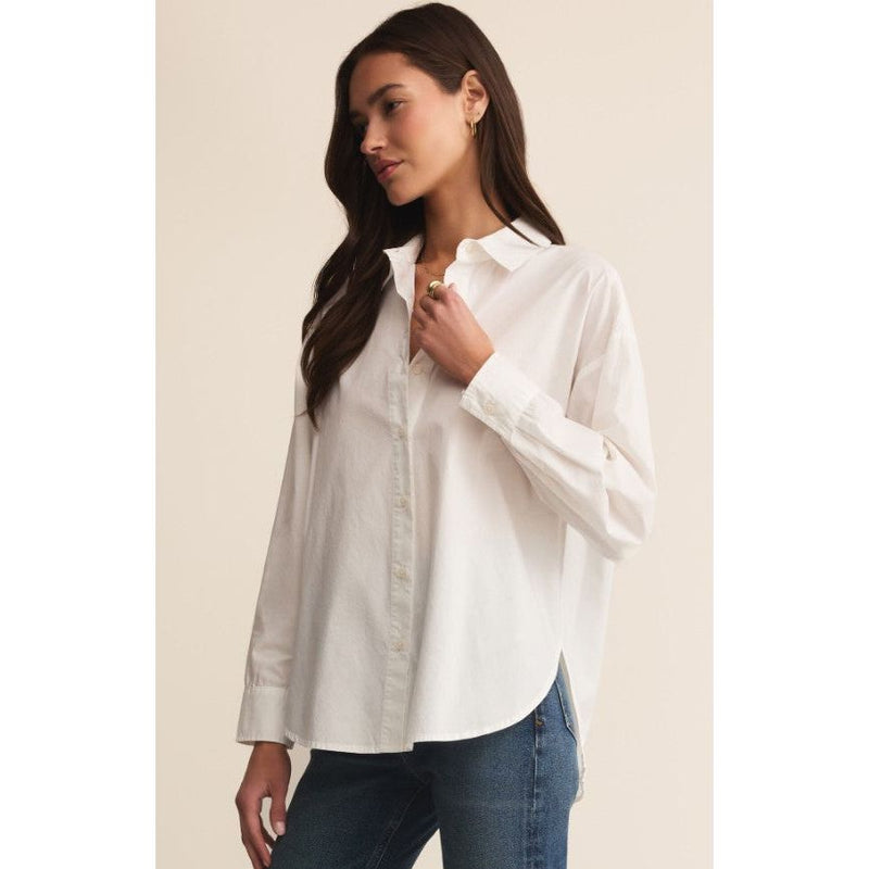 Z Supply Elevated Poplin Shirt - White
