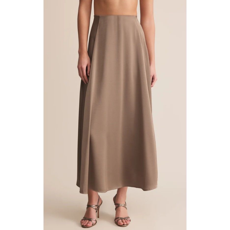 Z Supply Northpointe Satin Midi Skirt - Moonlight