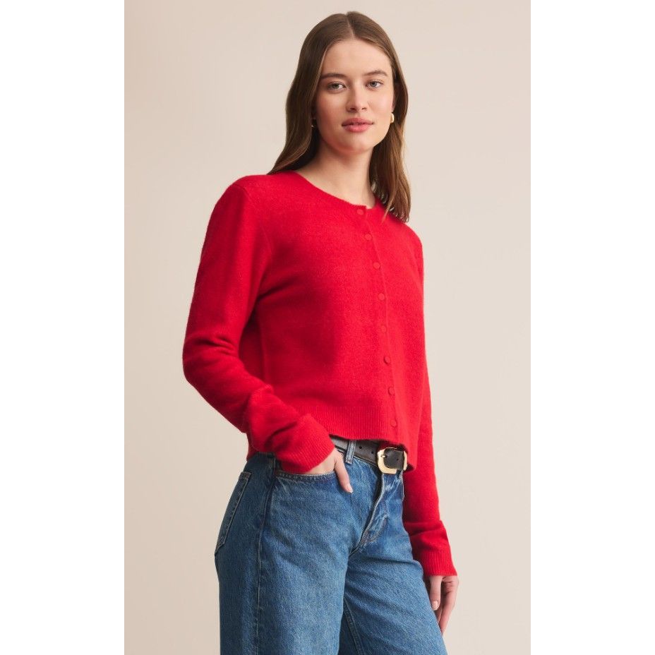 Z Supply Medina Cardigan - Festive Red