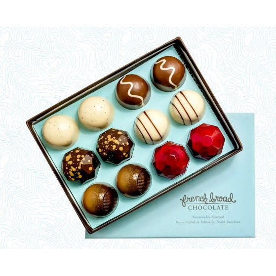 French Broad Chocolate 12-piece Holiday Bonbons
