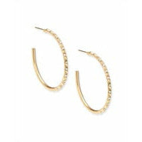 KENDRA SCOTT VERONICA HOOP EARRINGS - GOLD - IRIDESCENT CRYSTAL