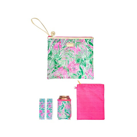 Lilly Pulitzer Beach Day Pouch - Coming In Hot